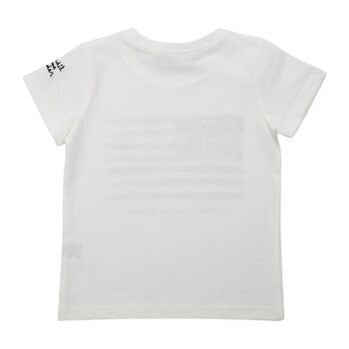 T-shirt Interdit De Me Gronder USA blanc - L'Atelier Des Tout-Petits