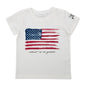 T-shirt Interdit De Me Gronder USA blanc - L'Atelier Des Tout-Petits