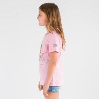 T-shirt fille Interdit De Me Gronder Rosita rose - L'Atelier Des Tout-Petits