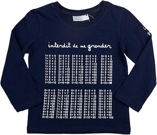 T-shirt manches longues Interdit De Me Gronder La Rentrée - L'Atelier Des Tout-Petits