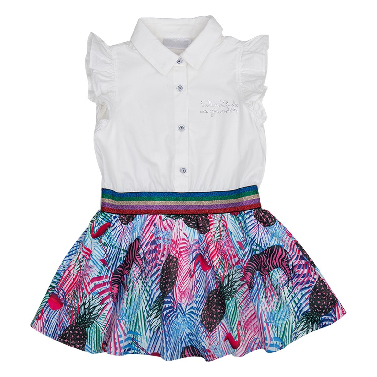 Robe fille Interdit De Me Gronder Ananas - L'Atelier Des Tout-Petits
