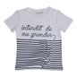 T-shirt Interdit De Me Gronder Ancre blanc - L'Atelier Des Tout-Petits