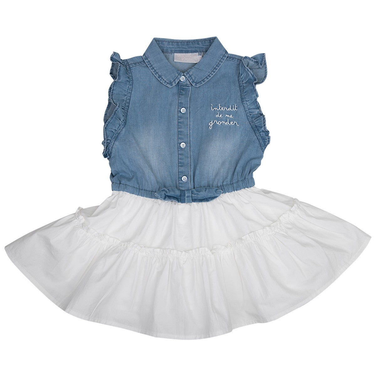 Robe fille Interdit De Me Gronder Bla bla - L'Atelier Des Tout-Petits