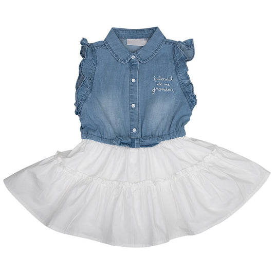 Robe fille Interdit De Me Gronder Bla bla - L'Atelier Des Tout-Petits