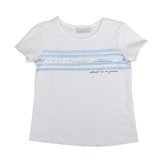 T-shirt Interdit De Me Gronder Ciel blanc - L'Atelier Des Tout-Petits