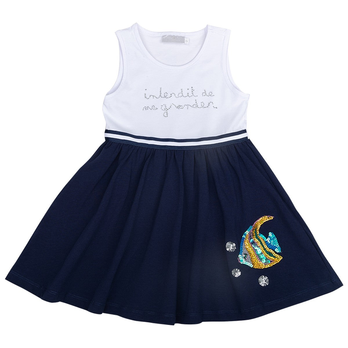 Robe Interdit De Me Gronder Fish marine - L'Atelier Des Tout-Petits