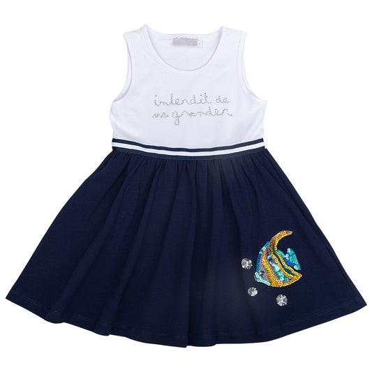 Robe Interdit De Me Gronder Fish marine - L'Atelier Des Tout-Petits