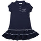 Robe fille Interdit De Me Gronder Mademoiselle (bleu marine) - L'Atelier Des Tout-Petits