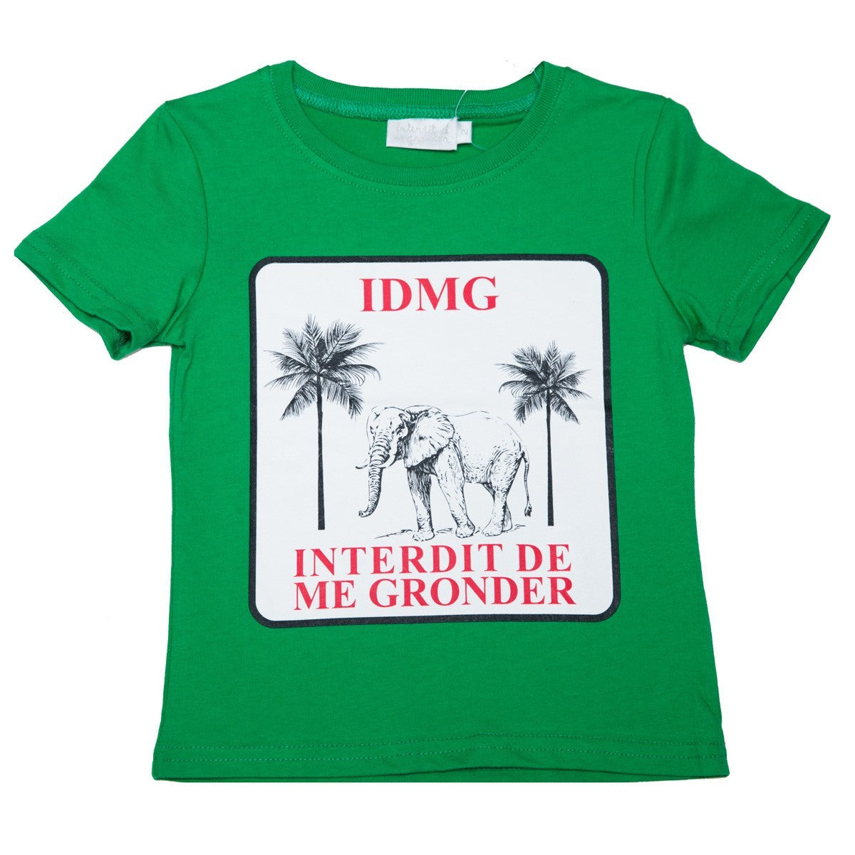 T-shirt Interdit De Me Gronder Olala vert - L'Atelier Des Tout-Petits
