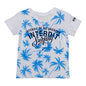 T-shirt Interdit De Me Gronder Palm Beach blanc - L'Atelier Des Tout-Petits